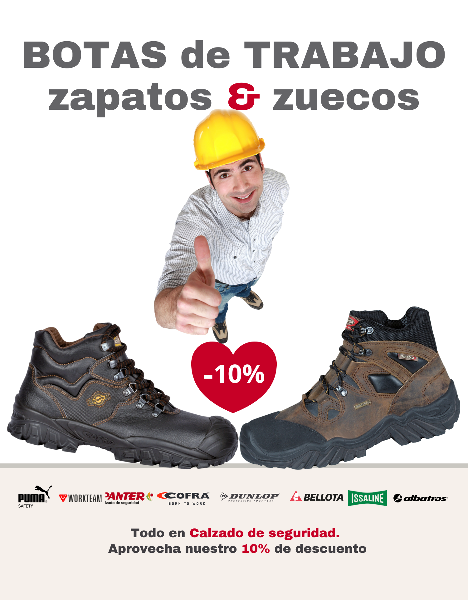 Zapatos, zuecos y Botas de trabajo